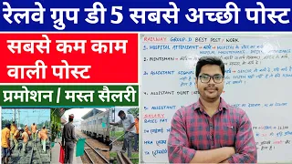 Railway Group D Top 5 Best post Work promotion 2022 | रेलवे ग्रुप डी की सबसे अच्छी पोस्ट प्रमोशन काम