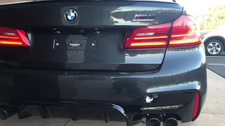 BMW M5 Competition Cold Start Exhaust Sound Revs - Awesome