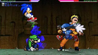 MUGEN Request: Sonic & Super Mario Vs Klonoa & Naruto