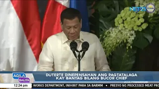 Duterte, dinepensahan ang pagtatalaga kay Bantag bilang BuCor chief