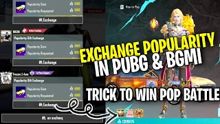 How To Exchange Popularity In PUBG & BGMI | Easy Trick To Win Pop Battle • Humraz Gaming