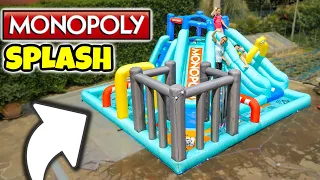 MONOPOLY SPLASH: How To Play in the GIANT Water Board Game Park