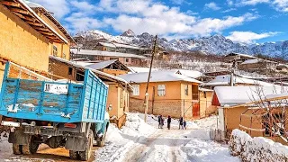 How people live and eat in the Mountains of Uzbekistan. UNIQUE Asian Mountain FOOD