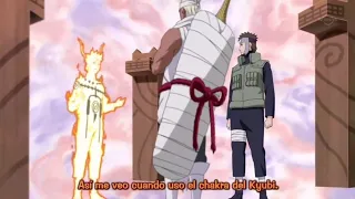 Naruto activa el Modo Kyubi Por Primera Vez En Frente de Killer Bee y Yamato