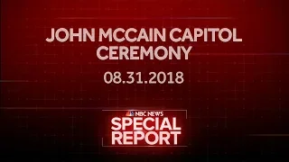 NBC News Special Report Open Holding Slide & Countdown  - Senator John McCain Laying in State