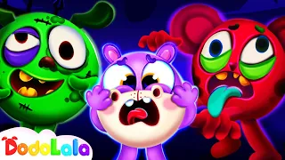 Zombies Are Coming Song | Be Careful of Zombie Tickle 🤪| Nursery Rhymes & Kids Songs | DodoLala