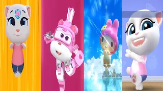 Talking Tom Hero Dash VS Super Wings : Jett Run SONIC DASH MY MELODY  Talking tom Party in the Wild