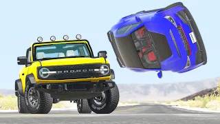 Out Of Control Rollover Crashes #27 - BeamNG Drive