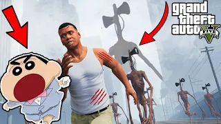 SHINCHAN Found SIRENHEAD in GTA 5 | Sirenheads in GTA 5