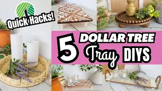 5 BRILLIANT Dollar Tree TRAY DIYS You Can Do INSTANTLY