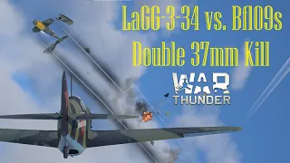 Glorious 37mm LaGG-3-34 DESTROYS 2 Bf109s over Stalingrad - War Thunder Sim Gameplay - WW2 Dogfight