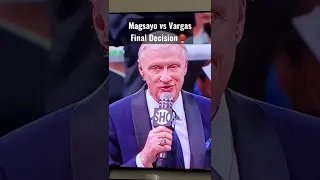 Mark Magsayo vs Rey Vargas | Final Split Decision | Official scorecards | Reaction