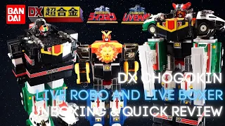 DX Chogokin Super Sentai Liveman Live Robo and Live Boxer Unboxing and Quick Review