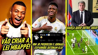 EITA! - VINI JR DETONADO depois DISSO! - MBAPPÉ VAI MUDAR MADRID! - BARÇA REVOLTADO com JUIZ e REAL!