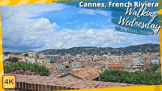 Cannes French Riviera virtual tour from cruise port along coast through old town set to LoFi music