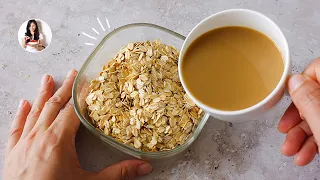 Avena y 1 taza de Café para Hacer un Desayuno o Postre Rápido y Delicioso! | Auxy