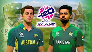 Pakistan and Australia in T20 WC 2024 Kit 😍🤩 Warm-up Match Pakistan vs India 🏏 Cricket 24 Gameplay