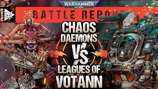 Chaos Daemons vs Leagues of Votann | Warhammer 40,000 Battle Report