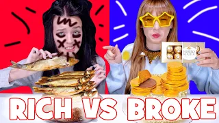 ASMR Rich Cake VS Broke Cake Decoration Food Challenge