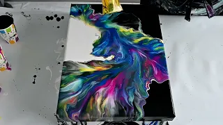 Vibrant Primary Colors: Beautiful Split Base Dutch Pour ~ Fluid Art