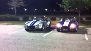 SUPERFORMANCE SHELBY COBRAS DOING AWESOME BURNOUTS WITH BMC