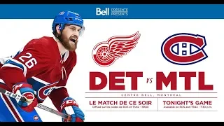 NHL 19 PS4. REGULAR SEASON 2018-2019: Detroit RED WINGS VS Montreal CANADIENS. 10.15.2018. (NBCSN) !