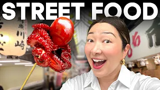 Trying 25 Japanese STREET FOODS Across Japan!