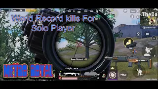 World Record kills For Solo Player | PUBG Metro Royal chapter 2