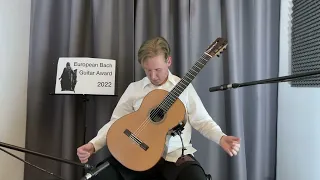 European Bach Guitar Award 2022 - First round Urbaan Reiter