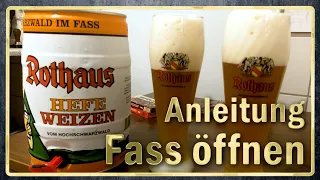 Unboxing Rothaus Hefeweizen | Ein Fass Bier aufmachen