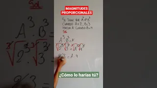 Magnitudes proporcionales-problema resuelto(método práctico)