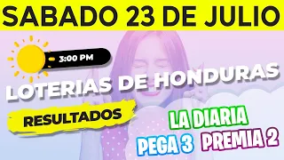 Sorteo 3PM Loto Honduras, La Diaria, Pega 3, Premia 2, Sábado 23 de Julio del 2022 | Ganador 😱🤑💰💵