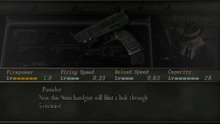 Resident evil 4 fully upgraded weapon comparisons, punisher