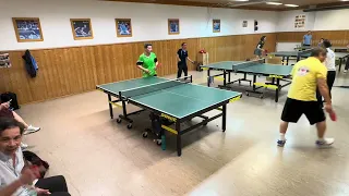 Anh Hoan CLB 3B vs anh Hoàng Tuấn Plzeň CZ. Tỉ số 1-3🏓