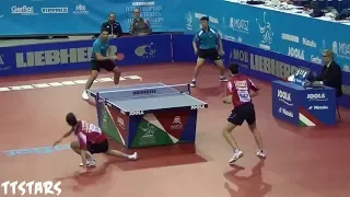 Panagiotis Gionis(GRE)/Yang Wang(SVK) vs Emmanuel Lebesson/Tristan Flore(FRA) ETTC 2016