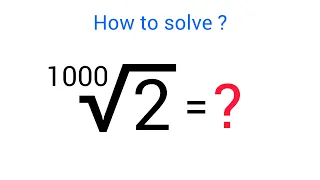 A Nice Math Problem • How to calculate without Calculator
