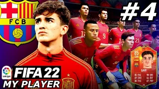 GAVI MAKES HIS DEBUT FOR SPAIN! 🇪🇸 - FIFA 22 Gavi Player Career Mode EP4