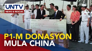 Chinese Embassy, nagbigay ng P1-M aid para sa typhoon-hit residents sa Cagayan