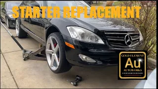 How I Replaced My Starter On My 2007 S550 W221 4Matic Mercedes Benz (Watch Full Video For Tutorial)