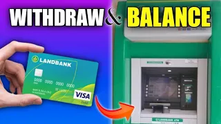 How To Withdraw Money & Balance Inquiry With Landbank Atm Machine (2023)