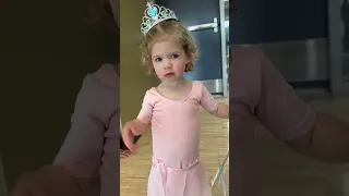 getting my daughter ready for her first ballet class!