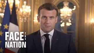 French President Emmanuel Macron says international community must draw "clear red lines" with Ru…