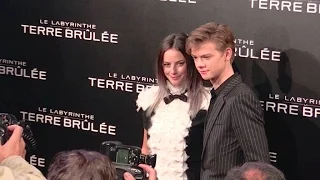 Kaya Scodelario and Thomas Brodie Sangster at the Labyrinthe 2 in Paris