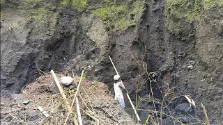 Dangerous mining cliff