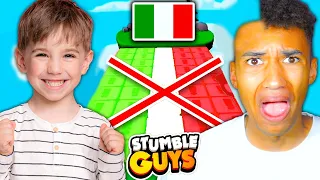 É ILLEGALE TOCCARE il COLORE dell'ITALIA su STUMBLE GUYS ITA o TI RASI i CAPELLI!