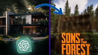 Построил Дом по запросу ИИ в Sons of The Forest