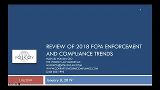 Review of 2018 FCPA Enforcement and Compliance Trends (January 2019)