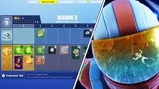 *NEW* SEASON 3 BATTLE PASS REWARDS REVEALED! (100 Tiers, 6 Skins, + More!) - Fortnite Battle Royale