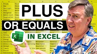 Excel - Start a Formula with Plus or Equals - Episode 573