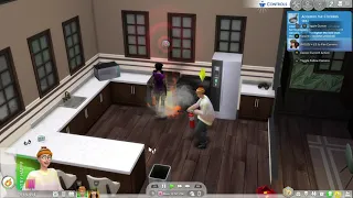 Sims 4 - Fire Broke Out Whilst Cooking!